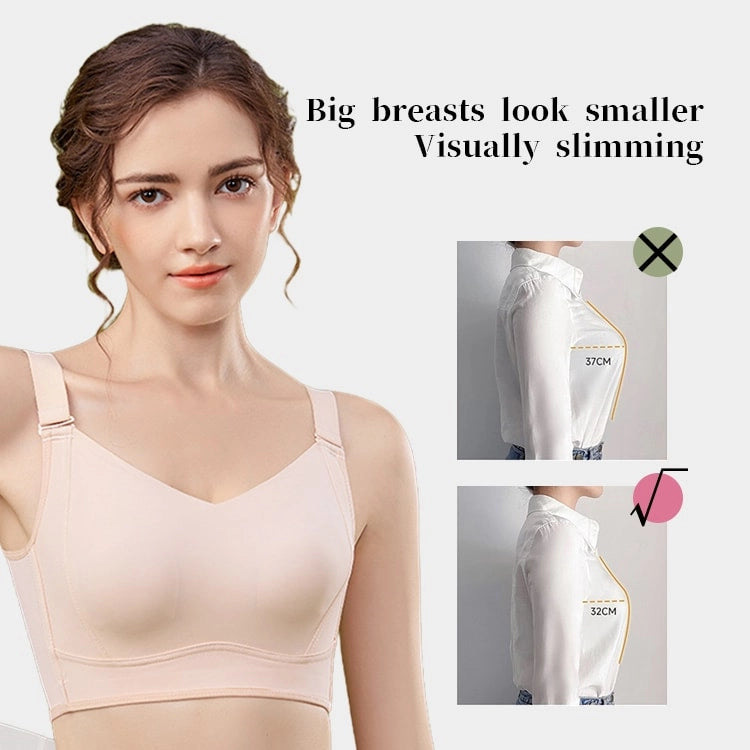 Breast Minimizing Non-marking Skin-friendly Push Up Bra