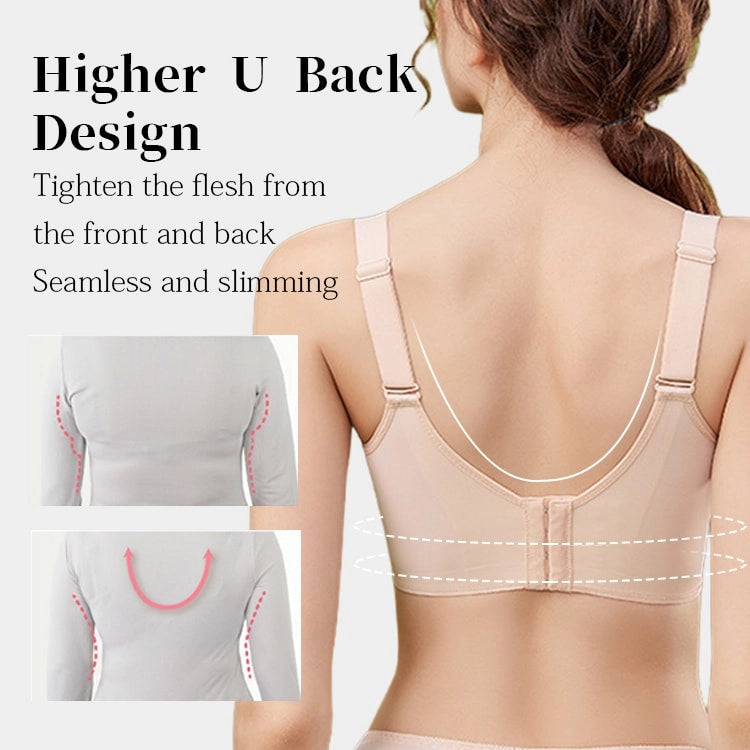 Breast Minimizing Non-marking Skin-friendly Push Up Bra