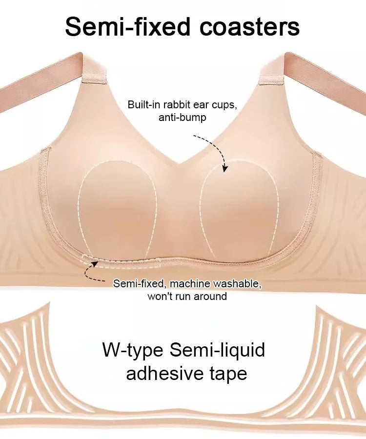 🔥New Year Sale🔥Wire-Free Non-Marking Skin-Friendly Push-Up Bra 🔥(Pack of 3)