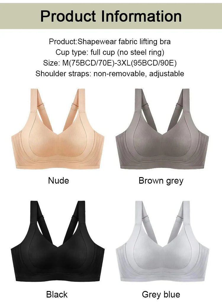 🔥New Year Sale🔥Wire-Free Non-Marking Skin-Friendly Push-Up Bra 🔥(Pack of 3)